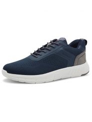 S.Oliver Sneakersy w kolorze granatowo-szarym rozmiar: 41. Niebieskie buty sportowe casual S.Oliver, bez wzorów, z materiału, bez zapięcia. Za 127.35 zł.