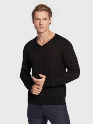 Boss Sweter Melba-P 50468261 Czarny Slim Fit. Czarne swetry rozpinane Boss, m, bez wzorów, z wełny, bez kołnierzyka, bez ramiączek. Za 339.99 zł.