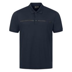 Koszulka polo do jazdy konnej ELT Michigan. Niebieskie koszulki polo ELT, bez wzorów, bez kołnierzyka, bez ramiączek. Za 181.50 zł.