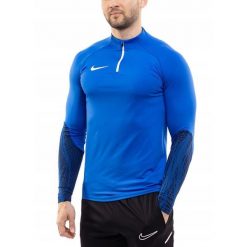 Bluza Męska Nike Rozpinana 1/4 Sportowa Treningowa Dri-FIT roz. XL. Niebieskie bluzy z kapturem Nike, m, bez wzorów, z kapturem. Za 191.00 zł.