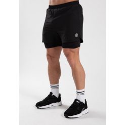 Cortez 2-In-1 Szorty - Czarny. Czarne szorty GORILLA WEAR, m, bez wzorów. Za 219.00 zł.