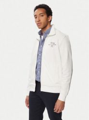Tommy Hilfiger Bluza Script Stack MW0MW43219 Biały Regular Fit. Białe bluzy Tommy Hilfiger, m, bez wzorów, z bawełny, bez kaptura. Za 489.99 zł.