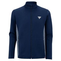 Bluza tenisowa męska Tecnifibre Tour. Niebieskie bluzy TECNIFIBRE, m, bez wzorów, z dresówki, bez kaptura. Za 599.00 zł.