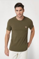 GUESS Zielony t-shirt męski Core Tee Str, Rozmiar XXL. Zielone t-shirty Guess, l, z aplikacjami, bez kołnierzyka, bez ramiączek. W wyprzedaży za 94.99 zł.