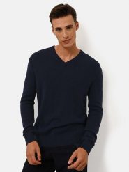 Just Cashmere Kaszmirowy sweter "Nathan" w kolorze granatowym rozmiar: M. Niebieskie swetry nierozpinane Just Cashmere, m, bez wzorów, z kaszmiru, bez kołnierzyka, bez ramiączek. Za 565.99 zł.