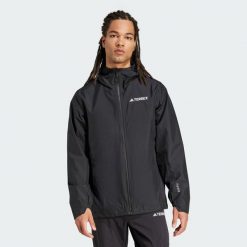 Kurtka Terrex Multi 2.5L Rain.Rdy. Brązowe kurtki Adidas, l, bez wzorów, z materiału, bez kaptura. Za 749.00 zł.