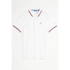 Koszulka polo męska TBS Yvanepol. Białe koszulki polo Tbs, m, bez wzorów, bez kołnierzyka, bez ramiączek. Za 299.00 zł.