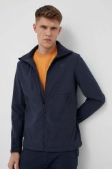 4F kurtka męska kolor granatowy przejściowa. Niebieskie kurtki 4F, l, bez wzorów, z materiału, bez kaptura. Za 349.99 zł.