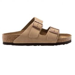 Klapki dla dorosłych Birkenstock Arizona 352201 Tabacco. Brązowe klapki Birkenstock, z materiału. Za 409.00 zł.