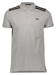 Cavalli CLASS Koszulka polo w kolorze szarym rozmiar: L. Szare bezrękawniki Cavalli Class, l, bez wzorów, z bawełny, bez kołnierzyka, bez ramiączek. Za 154.79 zł.