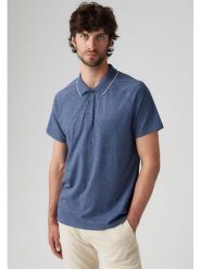 Levi's Koszulka polo w kolorze granatowym rozmiar: M. Niebieskie koszulki polo sportowe Levi's®, m, bez wzorów, bez kołnierzyka, bez ramiączek. Za 109.00 zł.