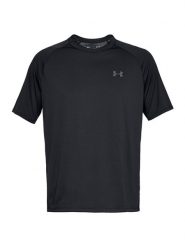 Under Armour Koszulka sportowa "Tech 2.0" w kolorze czarnym rozmiar: M. Czarne t-shirty sportowe Under Armour, bez wzorów, z materiału, bez ramiączek, outdoorowe. Za 88.02 zł.