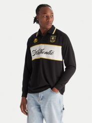 Kappa Polo Authentic Odran 321Y3PW Czarny Regular Fit. Czarne koszulki polo sportowe Kappa, m, bez wzorów, z syntetyku, bez kołnierzyka, bez ramiączek. Za 249.99 zł.