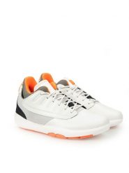 Geox Sneakersy "Modual" | U948LA 0856K | Modual | Mężczyzna | Biały, Pomarańczowy. Białe buty sportowe casual Geox, bez wzorów, ze skóry, z okrągłym noskiem, bez zapięcia. W wyprzedaży za 349.00 zł.