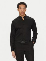 KARL LAGERFELD Koszula 605035 552602 Czarny Regular Fit. Czarne koszule KARL LAGERFELD, m, bez wzorów, z bawełny, bez kołnierzyka, bez ramiączek. Za 449.99 zł.