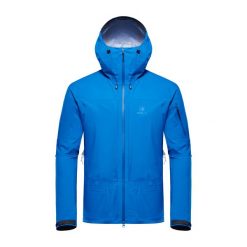 Kurtka turystyczna męska Blackyak HARIANA Gore-Tex przeciwdeszczowa. Niebieskie kurtki BLACK YAK, m, bez wzorów, z gore-texu, bez kaptura. Za 699.99 zł.