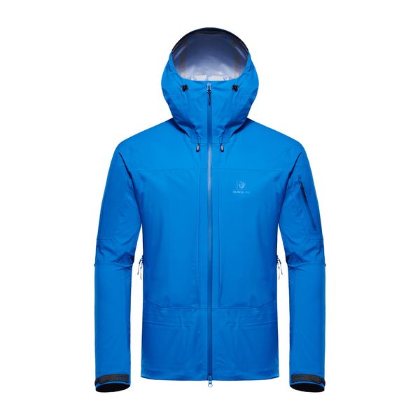 Kurtka turystyczna męska Blackyak HARIANA Gore-Tex przeciwdeszczowa. Niebieskie kurtki BLACK YAK, m, bez wzorów, z gore-texu, bez kaptura. Za 699.99 zł.