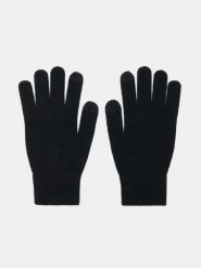 Rękawiczki pięciopalczaste touch screen - czarny. Czarne rękawiczki Sinsay, bez wzorów. Za 9.99 zł.