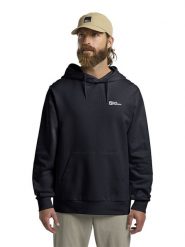 Jack Wolfskin Bluza "Essential" w kolorze granatowym rozmiar: L. Niebieskie bluzy Jack Wolfskin, l, bez wzorów, z bawełny, z kapturem. Za 243.27 zł.