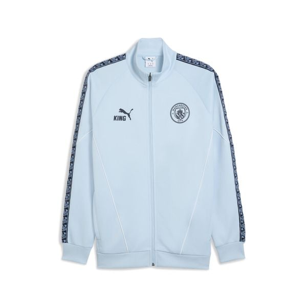 Męska kurtka Manchester City KING Anthem PUMA. Niebieskie kurtki Puma, m, bez wzorów, bez kaptura. Za 389.00 zł.