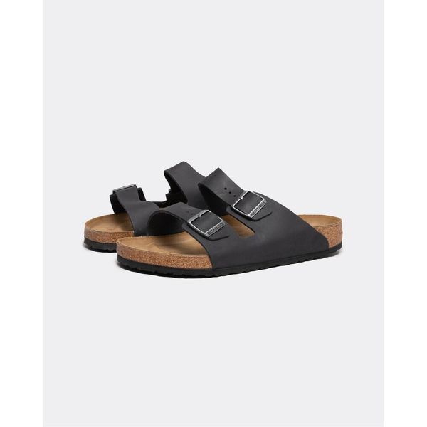 Klapki męskie Birkenstock Arizona. Czarne klapki Birkenstock, z materiału. Za 532.74 zł.