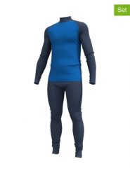 Halti 2-częściowy zestaw termiczny "Neva" w kolorze granatowo-niebieskim rozmiar: S. Niebieskie bielizna termoaktywna Halti, s, bez wzorów, z wełny, bez ramiączek. Za 223.46 zł.