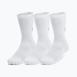 Skarpety Under Armour Training Cotton Crew 3. Białe skarpety Under Armour, bez wzorów. Za 100.07 zł.