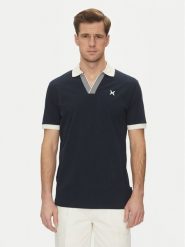 Richmond X Polo UMP25168PO Granatowy Regular Fit. Niebieskie koszulki polo RICHMOND X, l, bez wzorów, z bawełny, bez kołnierzyka, bez ramiączek. Za 259.99 zł.