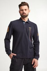 Longsleeve Polo męski AERONAUTICA MILITARE. Koszulki polo sportowe Aeronautica Militare, m, bez wzorów, bez kołnierzyka, bez ramiączek. W wyprzedaży za 370.30 zł.