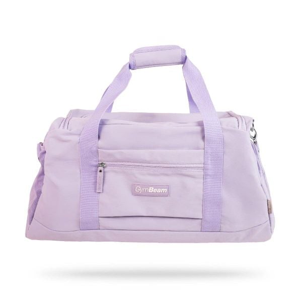 Torba sportowa nylonowa 41,25 l Aura Lavender. Fioletowe torby na ramię GYMBEAM, bez wzorów, z nylonu, na ramię, bez dodatków. Za 147.90 zł.