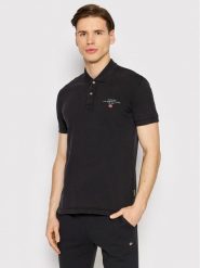 Napapijri Polo Elbas NP0A4GDL Czarny Regular Fit. Czarne koszulki polo Napapijri, m, bez wzorów, z bawełny, bez kołnierzyka, bez ramiączek. Za 149.99 zł.