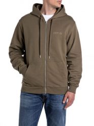Replay Bluza w kolorze brązowym rozmiar: XL. Brązowe bluzy Replay, xl, bez wzorów, z bawełny, bez kaptura. Za 244.95 zł.