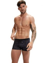 Speedo Kąpielówki w kolorze czarno-szarym rozmiar: 5. Czarne kąpielówki Speedo, bez wzorów, z poliamidu. Za 120.45 zł.