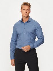 Calvin Klein Koszula K10K113546 Niebieski Regular Fit. Niebieskie koszule CALVIN KLEIN, m, bez wzorów, z bawełny, bez kołnierzyka, bez ramiączek. Za 119.99 zł.