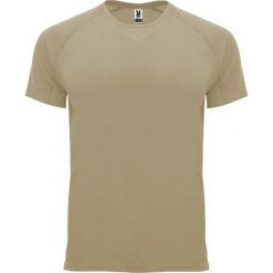 Męska Koszulka Sportowa Z Krótkim Rękawem Bahrain. Zielone t-shirty sportowe ROLY, bez wzorów, bez ramiączek, trekkingowe. Za 44.99 zł.