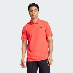 Koszulka Club Tennis Polo. Niebieskie koszulki polo Adidas, l, bez wzorów, z dzianiny, bez kołnierzyka, bez ramiączek. Za 179.00 zł.