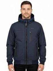 Geographical Norway Kurtka przejściowa "Bagamon" w kolorze granatowym rozmiar: M. Niebieskie kurtki Geographical Norway, m, bez wzorów, bez kaptura. Za 180.06 zł.
