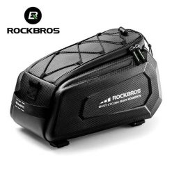 Sakwa, torba rowerowa na bagażnik rowerowy, twarda (30140059001) ROCKBROS. Czarne torby na ramię ROCKBROS, bez wzorów, z materiału, na ramię, bez dodatków. Za 139.00 zł.