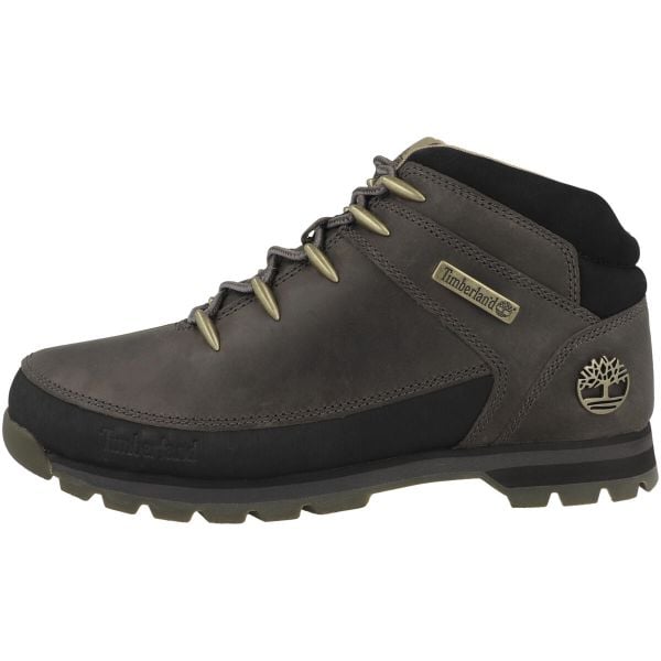 Buty do chodzenia męskie Timberland Euro Sprint Mid Lace. Brązowe buty trekkingowe Timberland, bez wzorów, ze skóry, bez zapięcia. Za 649.99 zł.