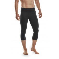 Legginsy sportowe zimowe 3/4 z wełną Merino CEP męskie. Czarne bielizna termoaktywna CEP, m, bez wzorów, z elastanu, na fitness i siłownię. Za 299.00 zł.