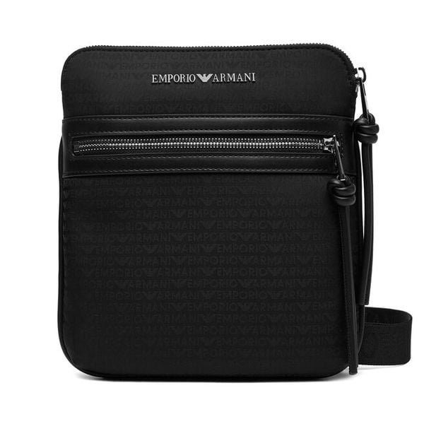 Saszetka Emporio Armani. Czarne saszetki i nerki Emporio Armani, bez wzorów, małe, bez dodatków. Za 708.99 zł.