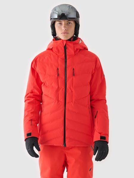 4F Kurtka narciarska membrana Dermizax 20000 męska - czerwona S. Czerwone kurtki narciarskie i snowboardowe 4F, na zimę, m, z aplikacjami, z dzianiny, z kapturem, Dermizax. Za 1,799.99 zł.