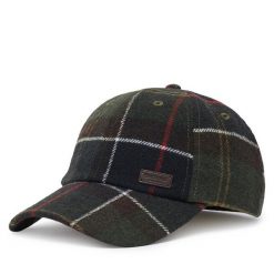 Czapka z daszkiem Barbour. Zielone czapki z daszkiem Barbour, bez wzorów. Za 199.99 zł.