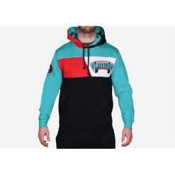 Bluza sportowa męska Mitchell & Ness Vancouver Grizzlies. Niebieskie bluzy z kapturem Mitchell & Ness, m, bez wzorów, z kapturem. Za 521.00 zł.