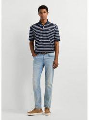 Pepe Jeans Koszulka polo "Monty" w kolorze granatowym rozmiar: S. Niebieskie koszulki polo Pepe Jeans, s, bez wzorów, z bawełny, bez kołnierzyka, bez ramiączek. Za 144.58 zł.