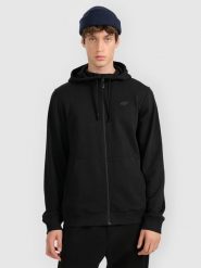 4F Bluza dresowa rozpinana z kapturem męska - czarna S. Czarne bluzy z kapturem 4F, m, bez wzorów, z dresówki, z kapturem. Za 159.99 zł.