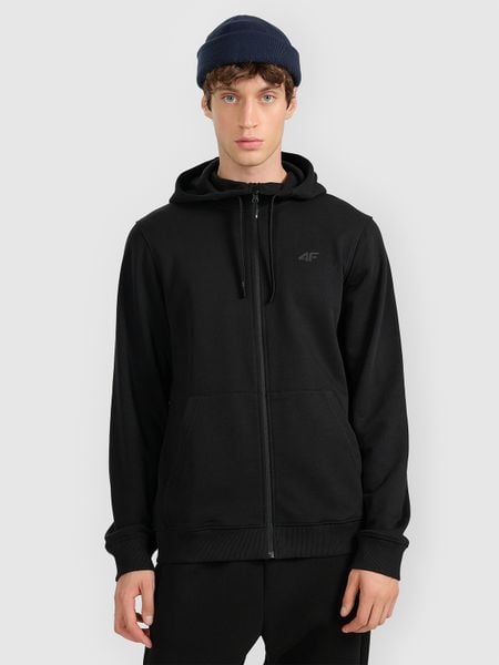 4F Bluza dresowa rozpinana z kapturem męska - czarna XXL. Czarne bluzy 4F, m, bez wzorów, z dresówki, z kapturem. Za 159.99 zł.