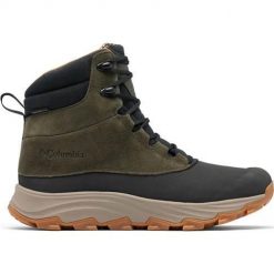 Buty trekkingowe męskie Columbia Expeditionist Shield Waterproof. Zielone trekkingi Columbia, bez wzorów, z materiału, za kostkę, bez zapięcia. Za 584.00 zł.