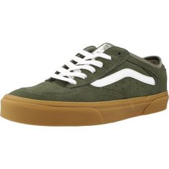 Buty VANS ROWLEY CLASSIC Zielony. Zielone buty trekkingowe Vans, bez wzorów, z tkaniny, bez zapięcia. Za 382.57 zł.