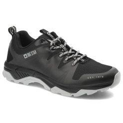 Czarne Trekkingi Big Star Wygodne Buty Męskie. Czarne buty sportowe casual BIG STAR, bez wzorów, ze skóry ekologicznej, bez zapięcia. Za 259.00 zł.